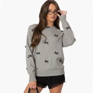 Edikted Bow Oversize Sweater Nordstrom